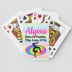 TUMBLING GYMNASTIC QUEEN PLAYING CARDS