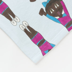 Tumbling Gymnastics Acrobatics Gym Dance Teacher Fleece Blanket