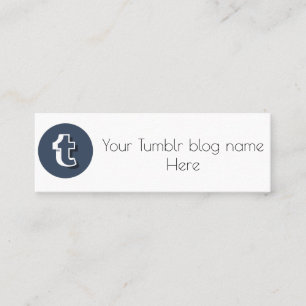 tumblr social media adversting blog business card