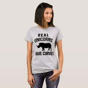 Tumblr T-Shirt Real Unicorns Have Curves
