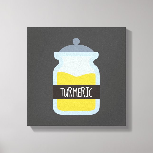 Tumeric yellow spice canvas print (Front)