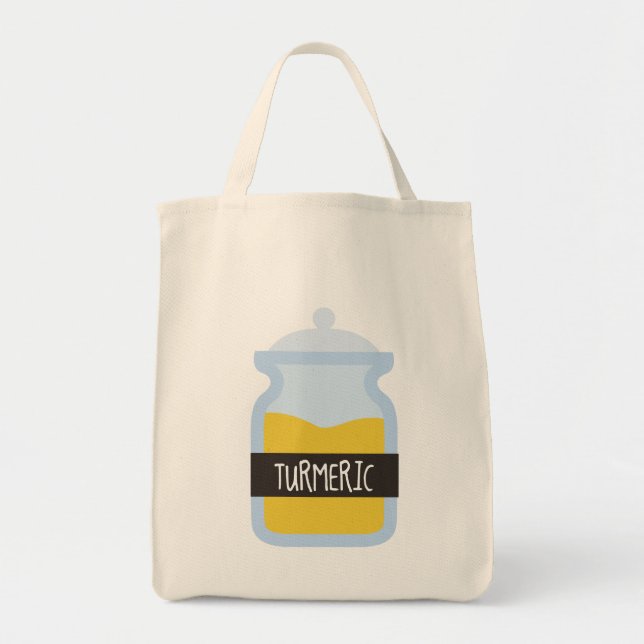 Tumeric yellow spice tote bag (Front)