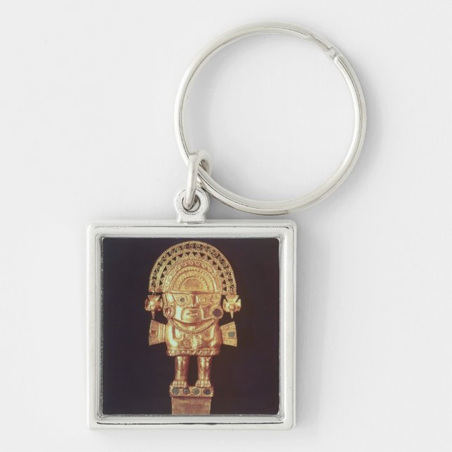 Tumi or ceremonial knife in  shape of Naylamp Key Ring (Front)