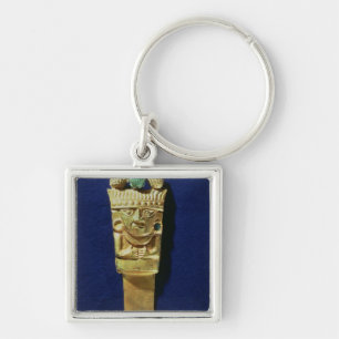 Tumi or ceremonial knife in the shape of key ring