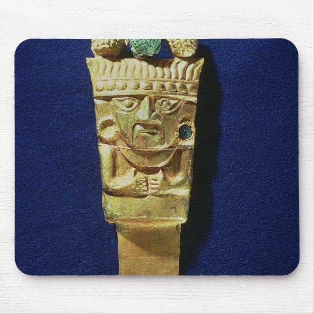Tumi or ceremonial knife in the shape of mouse pad (Front)