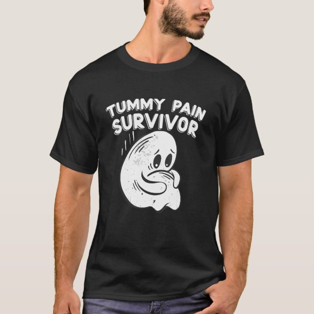 Tummy Ache Survivor  IBS Sufferer Stomach Pain Sup T-Shirt (Front)