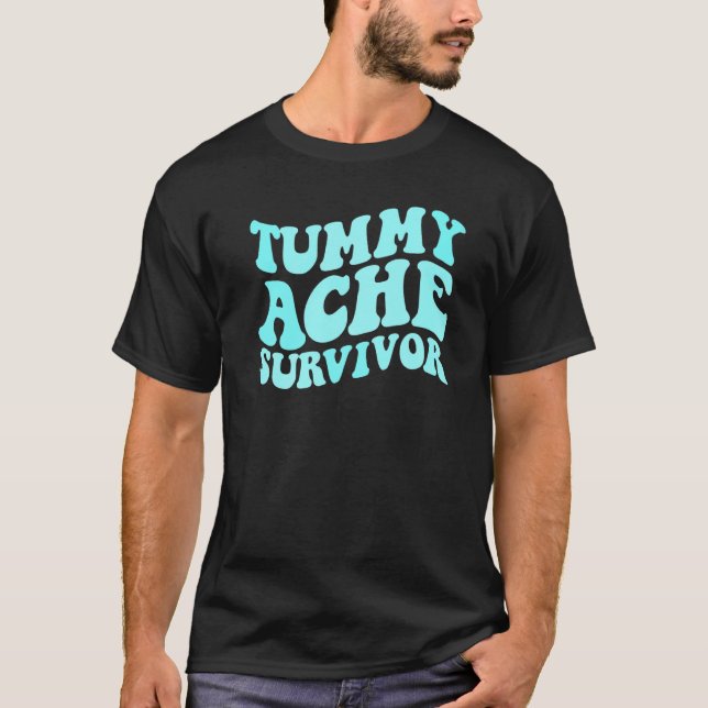 Tummy Ache Survivor Stomachache  Kids Tummy Ache T-Shirt (Front)