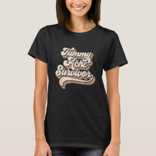 Tummy Ache Survivor Vintage Retro My Tummy Hurts T-Shirt