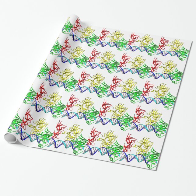 Tumour suppressor p53 wrapping paper (Unrolled)
