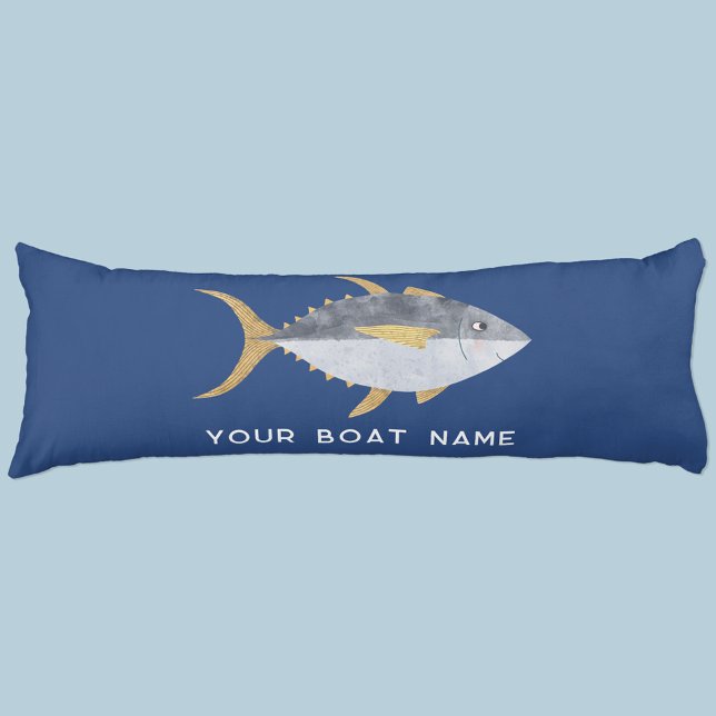 Tuna Fish Boat Name Body Cushion (Creator Uploaded)