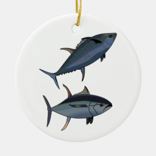 Tuna Fish Ceramic Ornament