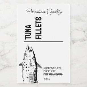 Tuna Fish Fillets Product Label