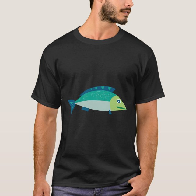 Tuna Fish Illustration T-Shirt (Front)