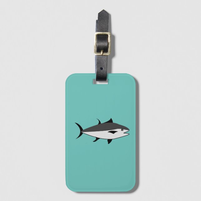 Tuna Fish  Luggage Tag (Front Vertical)