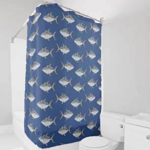 Tuna Fish Pattern Shower Curtain