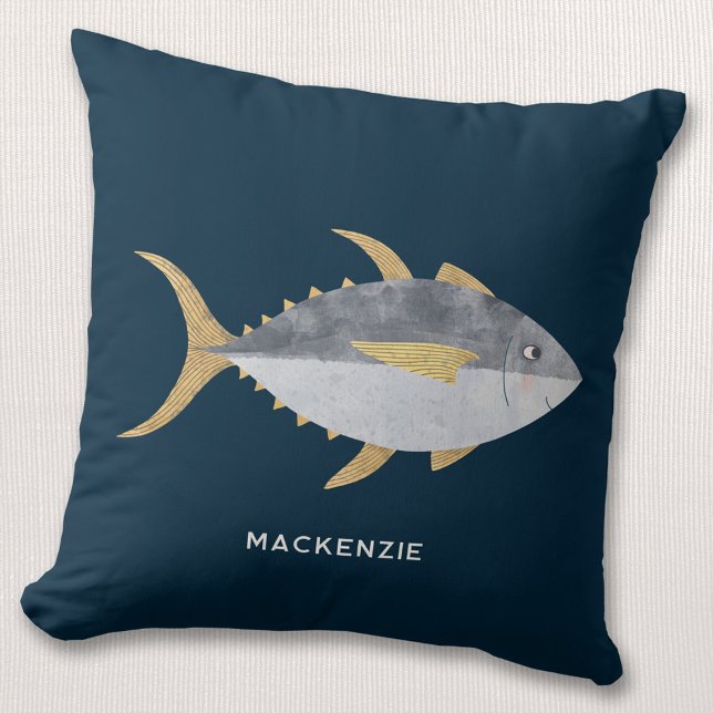 Tuna Fish Personalised Cushion (Creator Uploaded)