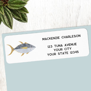 Tuna Fish Return Address Label
