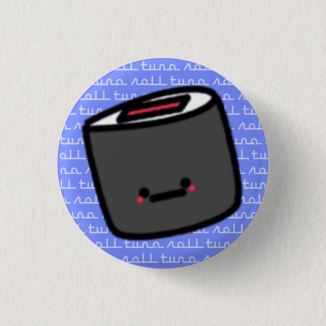 Tuna Roll Sushi 3 Cm Round Badge (Front)