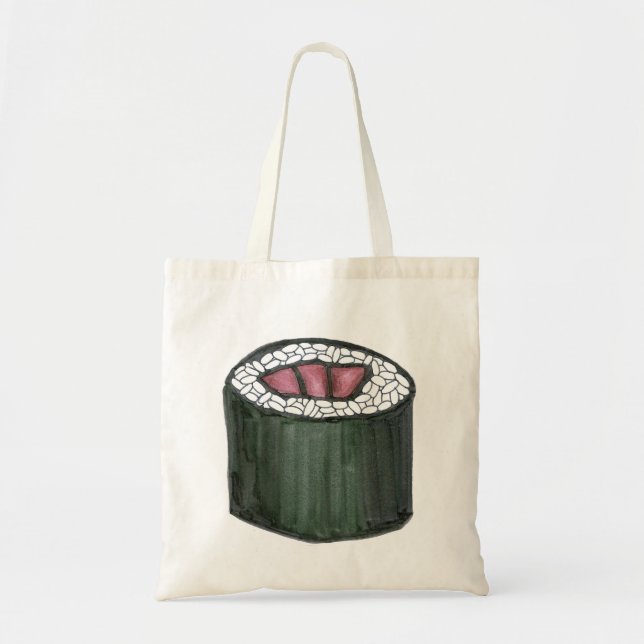 Tuna Sushi Roll Japanese Food Maki Fish Tote (Front)