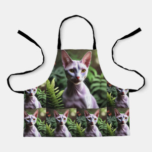 "Tuna the Hairless Cat: Sleek and Silky" Apron