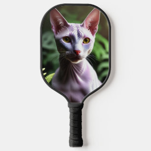 "Tuna the Hairless Cat: Sleek and Silky" Pickleball Paddle