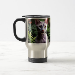 "Tuna the Hairless Cat: Sleek and Silky"  Travel Mug