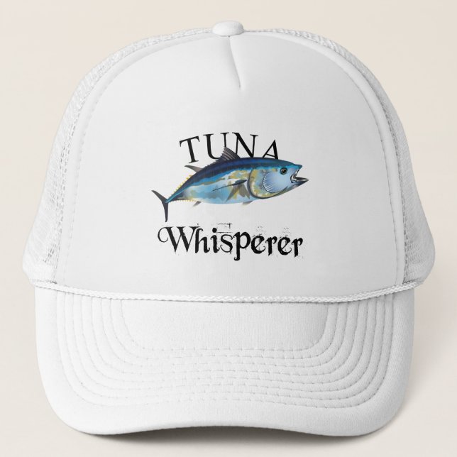 Tuna Whisperer Light Coloured Trucker Hat (Front)