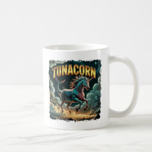 Tunacorn Illustration – Tuna Unicorn Funny Animal Coffee Mug