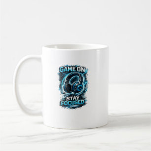 Tune in level up headphone design coffee mug