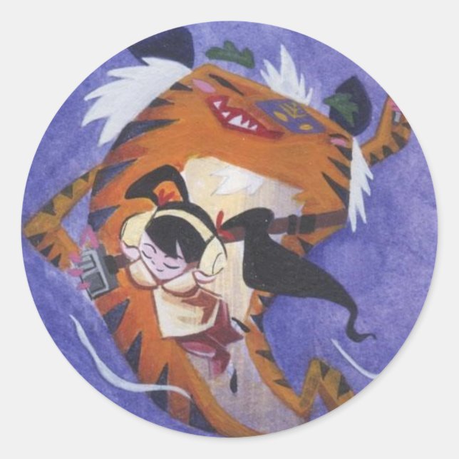 Tune In Shanghai Classic Round Sticker (Front)