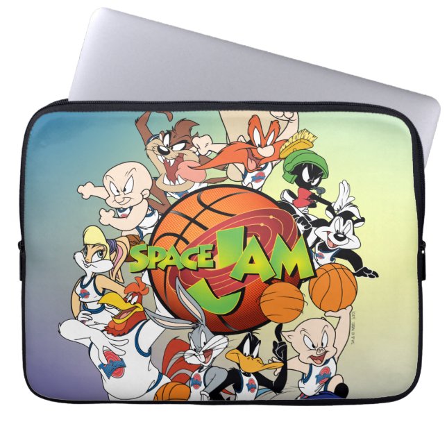 TUNE SQUAD™ Group SPACE JAM™ Logo Laptop Sleeve (Front)