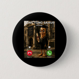 Tung Tung Sahur Cigarette Pack Parody Funny 6 Cm Round Badge