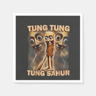 Tung tung tung sahur Brainrot Meme Napkin