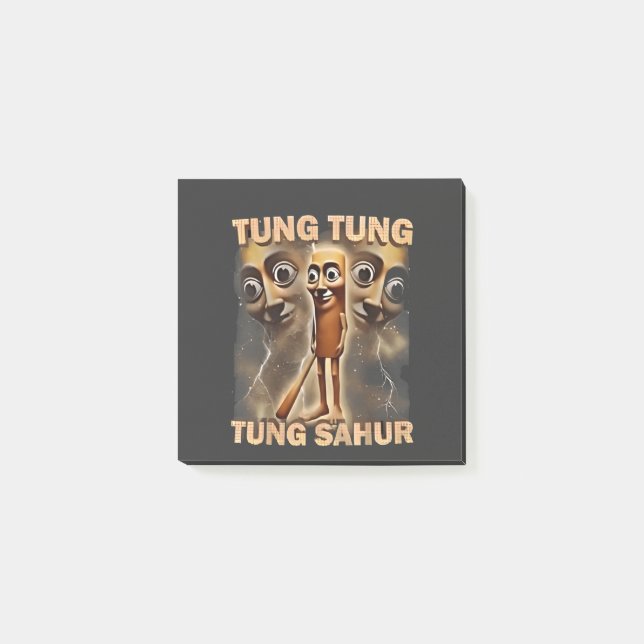 Tung tung tung sahur Brainrot Meme Post-it Notes (Front)