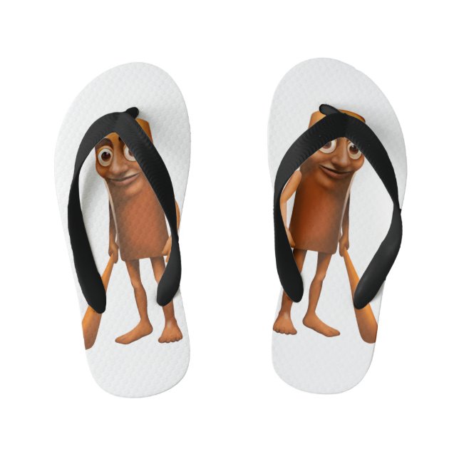Tung Tung Tung Sahur Funny  Cartoon Kid's Thongs (Footbed)