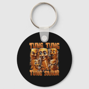 Tung Tung Tung Sahur Funny Italian Brainrot Meme B Key Ring