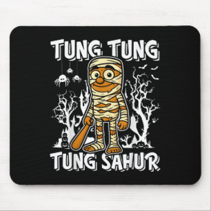Tung Tung Tung Sahur Halloween Mummy Italian Brain Mouse Pad