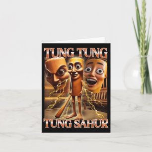 Tung Tung Tung Sahur Italian Brainrot Meme Card