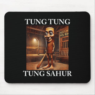 Tung Tung Tung Sahur Italian Brainrot Meme Funny Mouse Pad