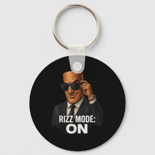 Tung Tung Tung Sahur Rizz Mode On Italian Brainrot Key Ring