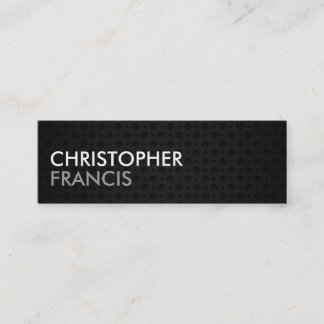 Tungsten metal two tone mini cards