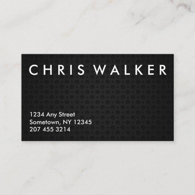 Tungsten texture business cards (Front)