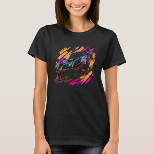 Tuning car from the 90s Pace Car racing car  4 T-Shirt