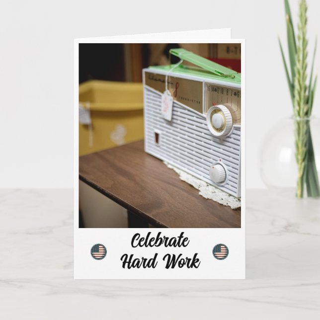 Tuning into Relaxation - Labour Day Card (Front)
