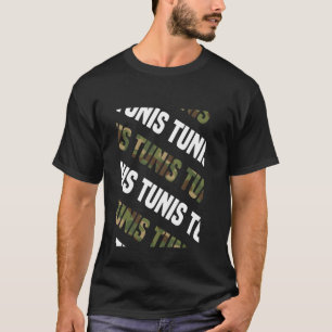 Tunis Camo Pattern Green Camouflage T-Shirt