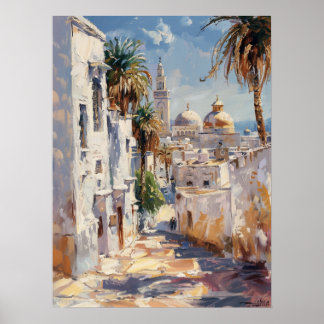 Tunis – Impressionist Travel Poster from Tunis