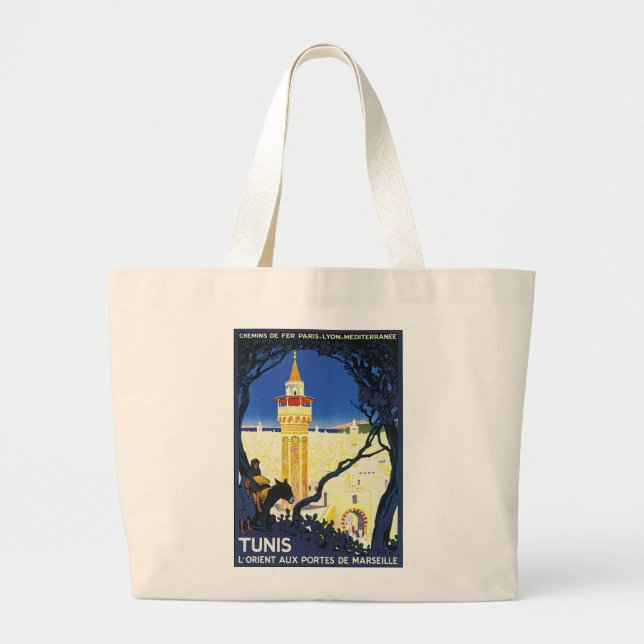 Tunis ~ L'Orient Aux Portes de Marseille Large Tote Bag (Front)