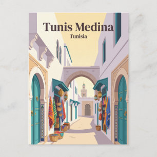 Tunis Medina Tunisia Postcard