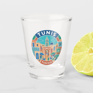 Tunis Medina Tunisia Shot Glass