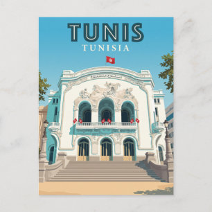 Tunis Municipal Theatre Tunisia Postcard